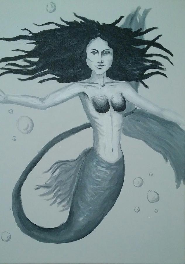 Mermaid Painting - Mermaid by Heather James