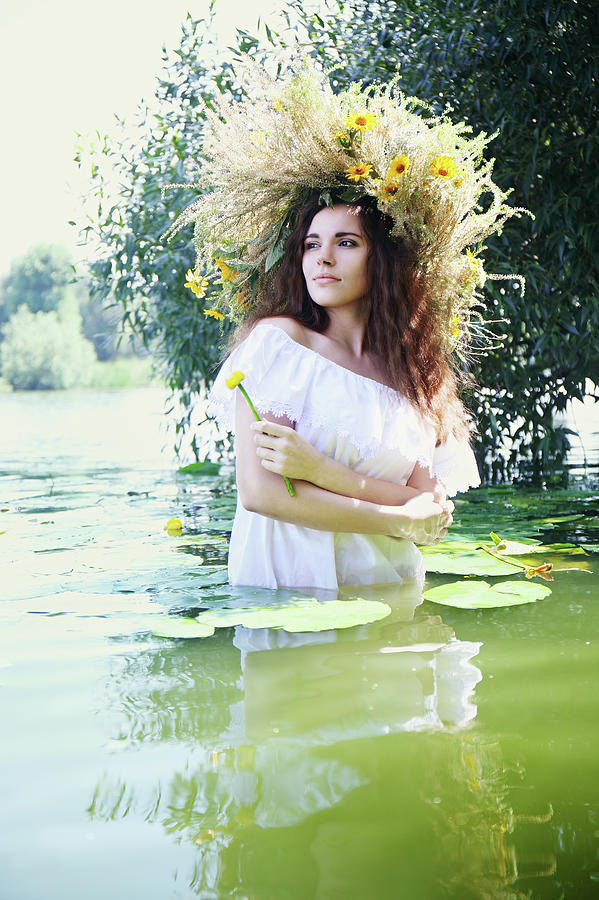 mermaid in the water by Iuliia Malivanchuk Photograph by Iuliia Malivanchuk