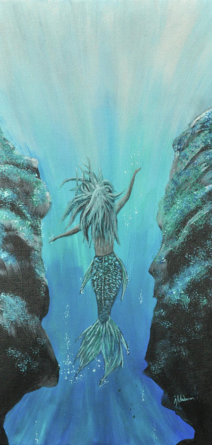 Mermaid Painting by Jessie Adelmann