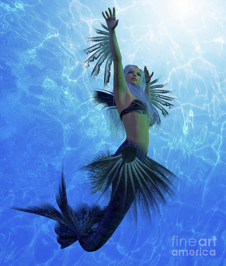 Mermaid Lorelei Digital Art by Corey Ford