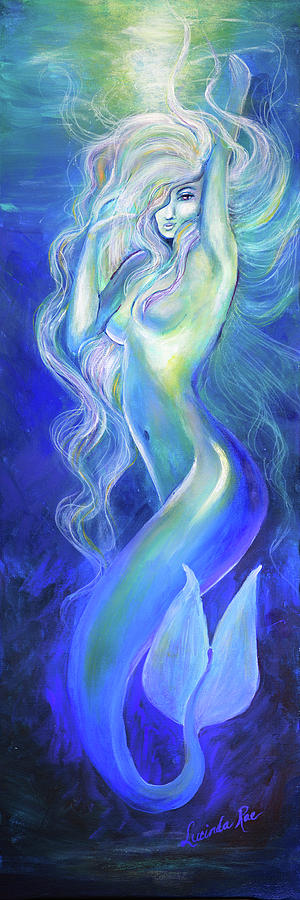 Mermaid Painting - Daphne by Lucinda Rae Mermaid Painting - Daphne by Lucinda Rae