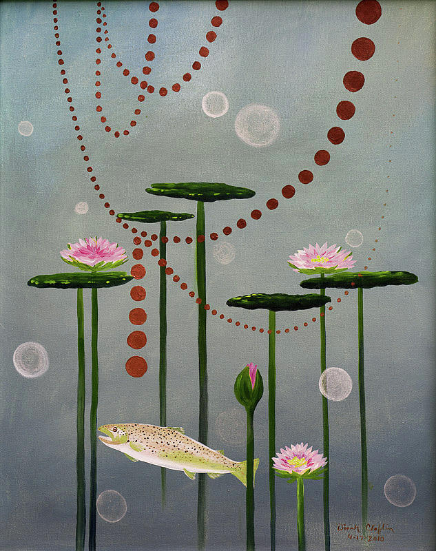 Mermaid net Painting by Dinah Rau - Fine Art America