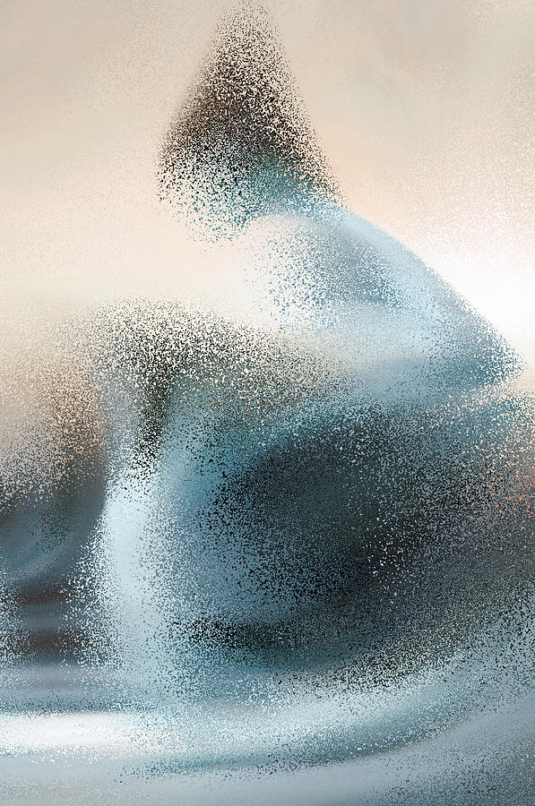 Woman Abstract Digital Art - Mermaid Of The Ocean Abstract by Georgiana Romanovna