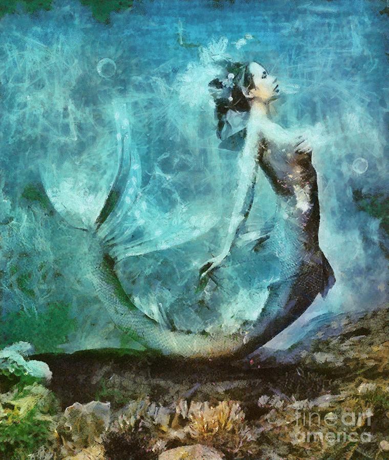 Mermaid Painting by Esoterica Art Agency
