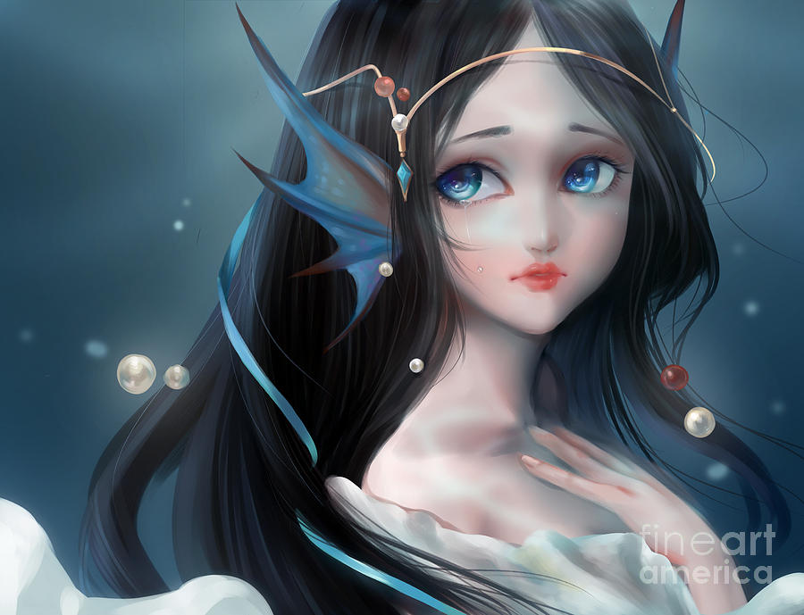 HD wallpaper: 2969x1900 px artwork fantasy Art Mermaids Anime Galaxy Angel  HD Art | Wallpaper Flare