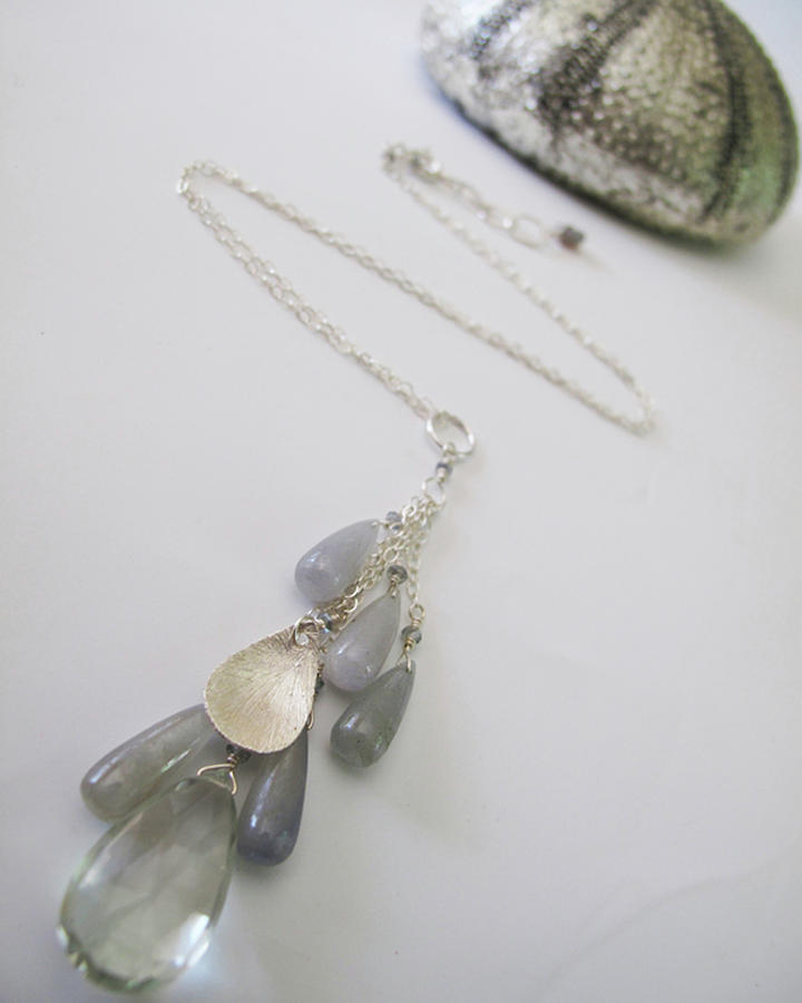 Mermaid Treasure Bundle Necklace In Stellar 9ct Praisiolite And Umba ...