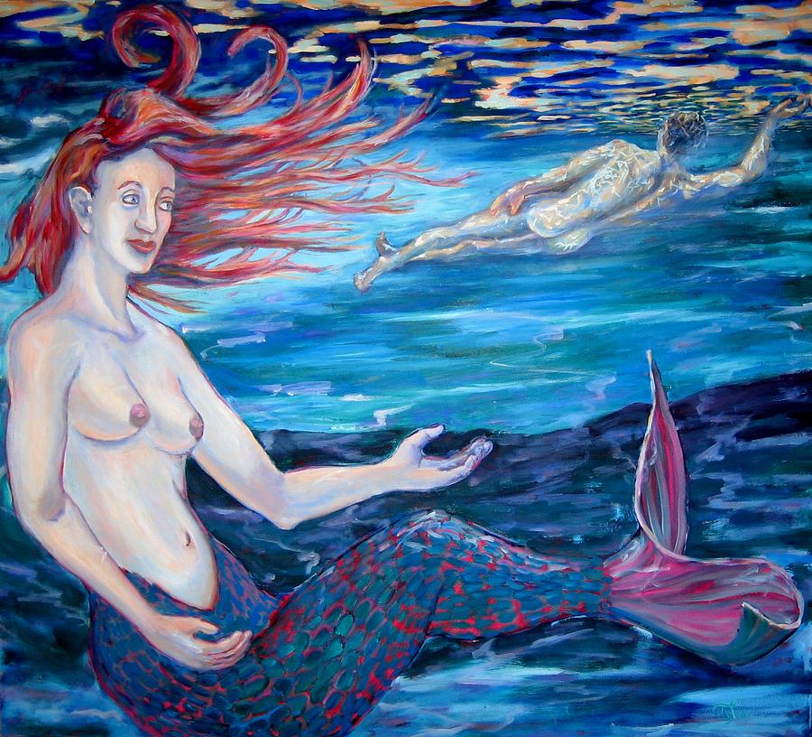 Mermaid Painting - Mermaid by Tyler Alpern