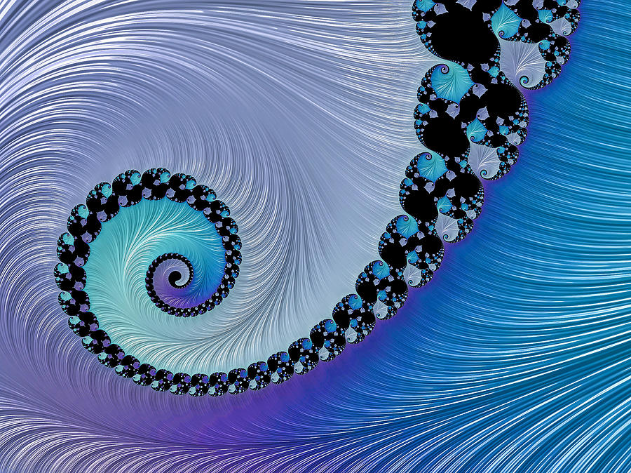 Abstract Digital Art - Mermaids Jewel by Susan Maxwell Schmidt