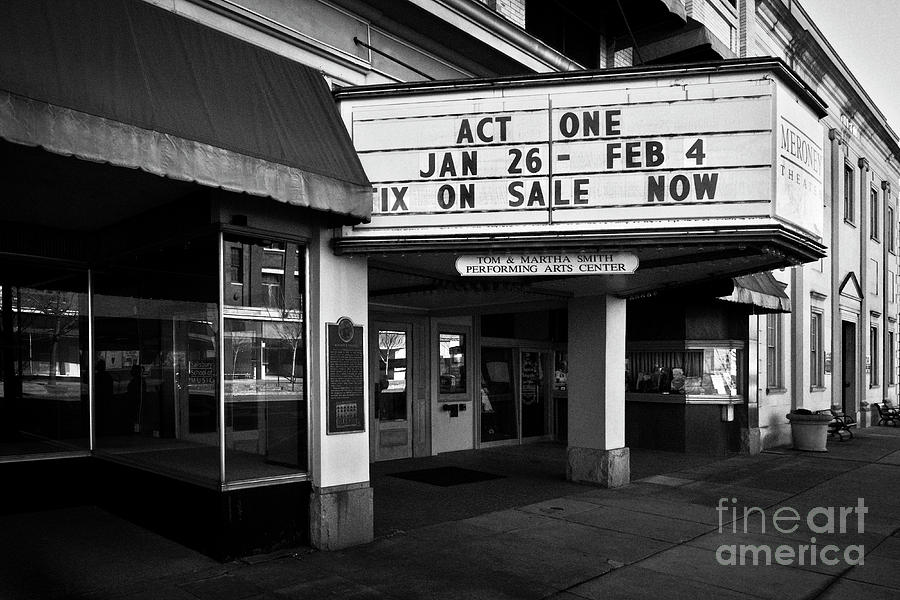 Black And White Photograph - Meroney Marquee 2 by Patrick Lynch