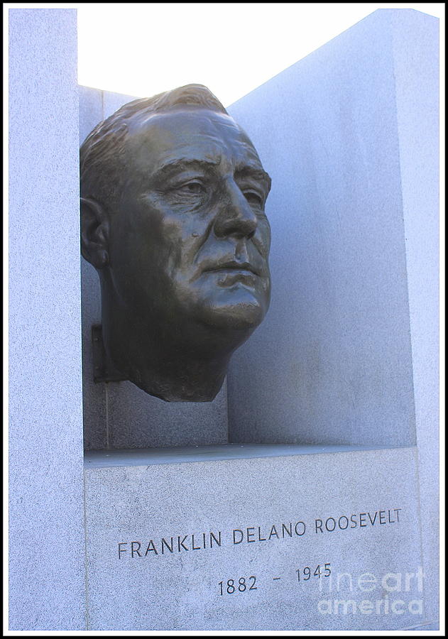 Memorial  to President Franklin D. Roosevelt at Four Freedoms Park, NYC Photograph by Dora Sofia Caputo