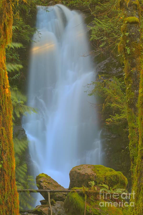 Merriman Falls Through The Woods Photograph by Adam Jewell