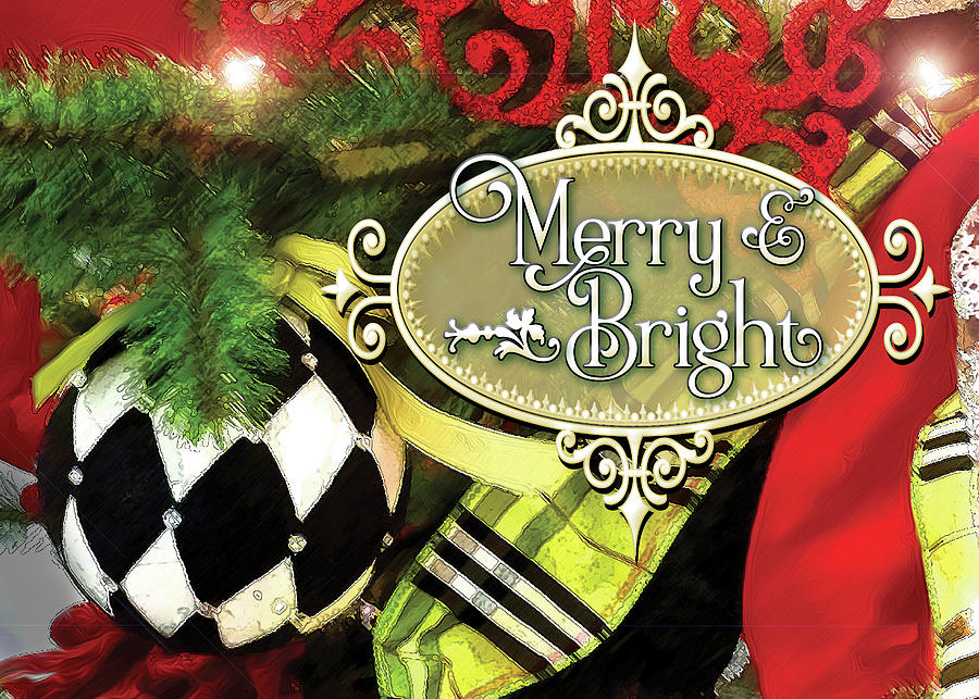 Merry and Bright Digital Art by Gina Harrison