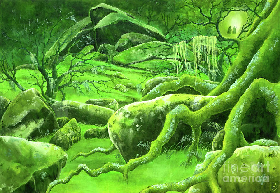 Merry and Pippin in Fangorn Painting by Gordon Palmer