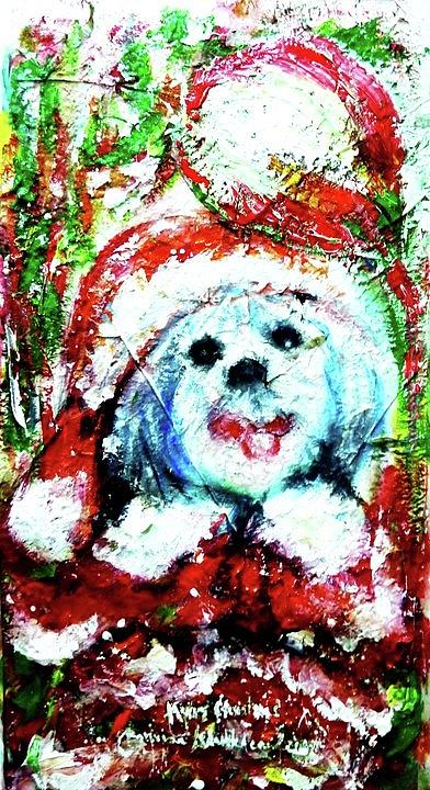 Merry Christmas 2010 Painting by Wanvisa Klawklean