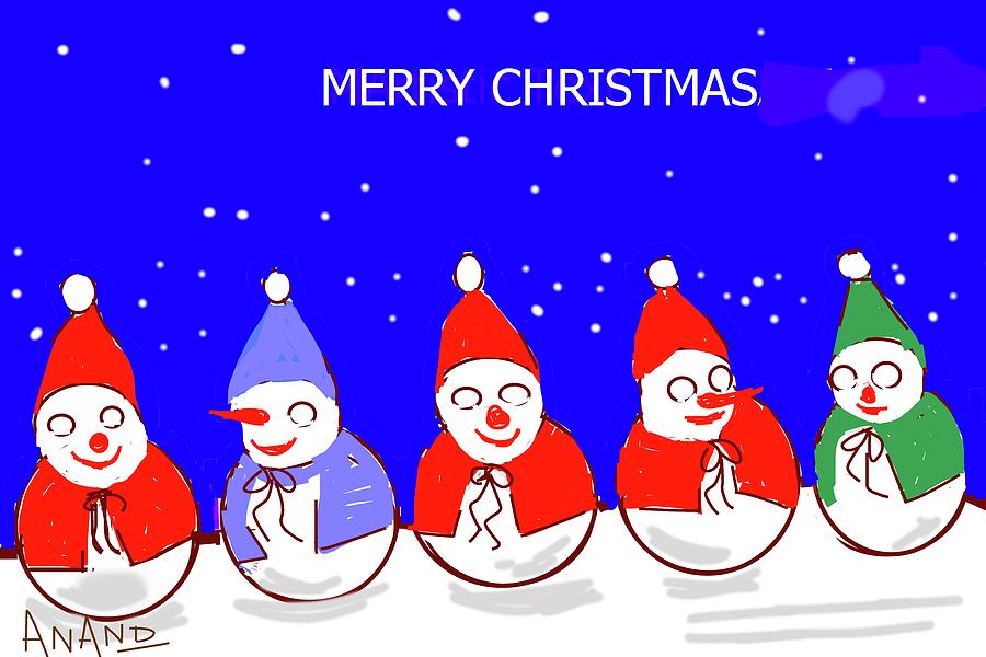 Merry Christmas-6 Digital Art by Anand Swaroop Manchiraju