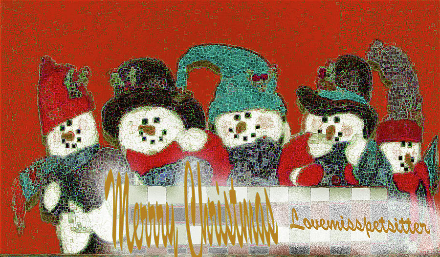Art Gallery Online Digital Art - Merry Christmas Art 39 by Miss Pet Sitter