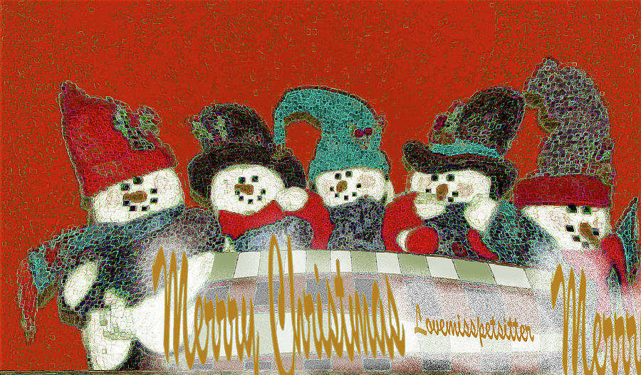 Art Gallery Online Digital Art - Merry Christmas Art 40 by Miss Pet Sitter