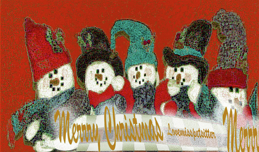 Art Gallery Online Digital Art - Merry Christmas Art 41 by Miss Pet Sitter