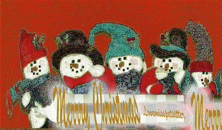 Art Gallery Online Digital Art - Merry Christmas Art 42 by Miss Pet Sitter