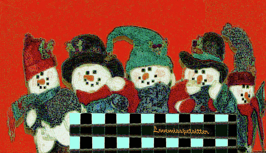 Art Gallery Online Digital Art - Merry Christmas Art 43 by Miss Pet Sitter