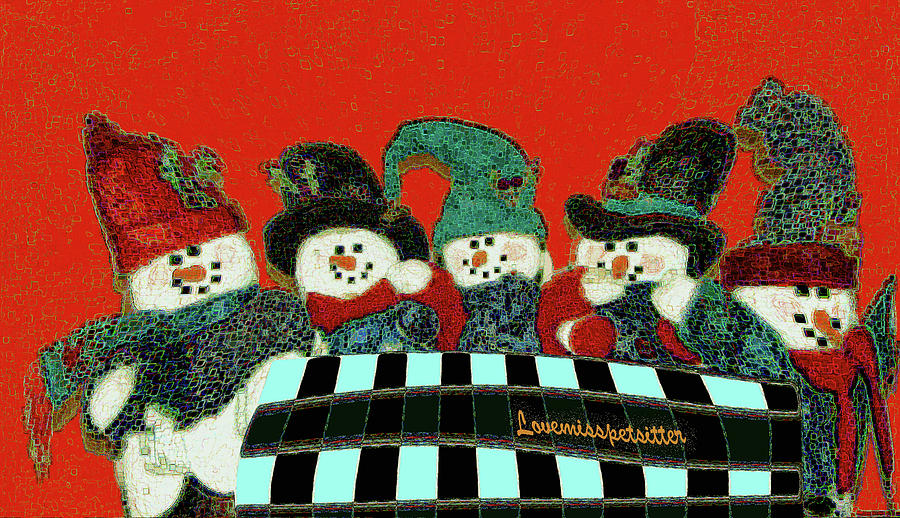 Art Gallery Online Digital Art - Merry Christmas Art 44 by Miss Pet Sitter