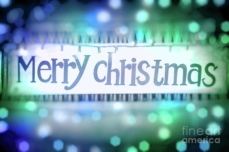 Merry christmas background Photograph by Anna Om