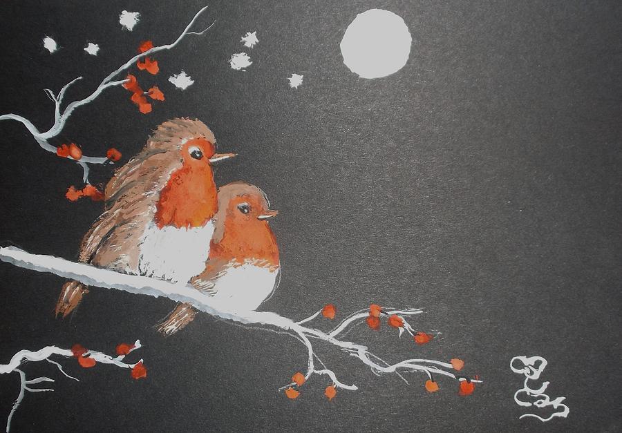 Merry Christmas Painting by Carole Robins