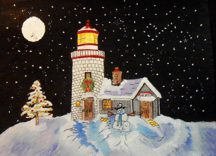 Merry Christmas  Painting by Connie Valasco