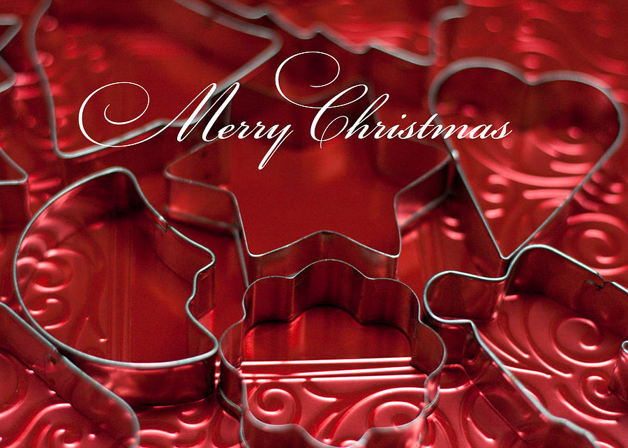 Merry Christmas Cookie Cutters  Photograph by Maggie Terlecki