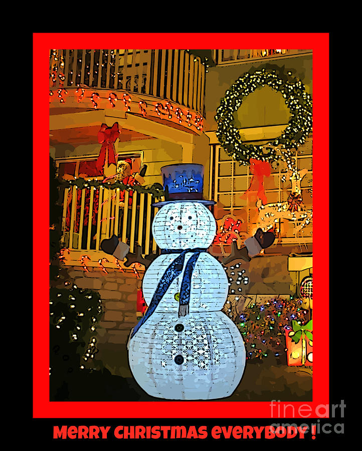 Christmas Painting - Merry Christmas Everybody by John Malone