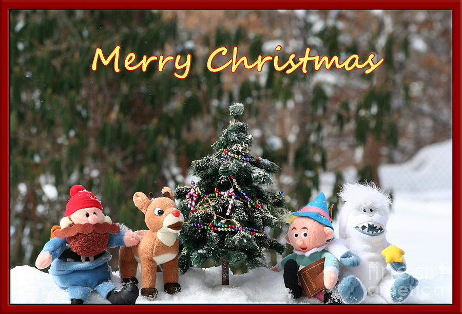 Merry Christmas from Rudolph and Friends Photograph by Deborah A Andreas