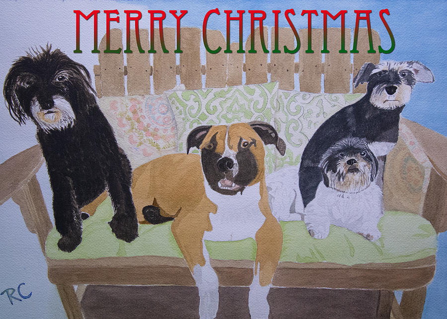 Merry Christmas Painting - Merry Christmas from SMAWL by Russ Cahn