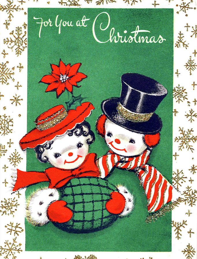Merry Christmas from snowman couple Digital Art by Long Shot - Fine Art ...