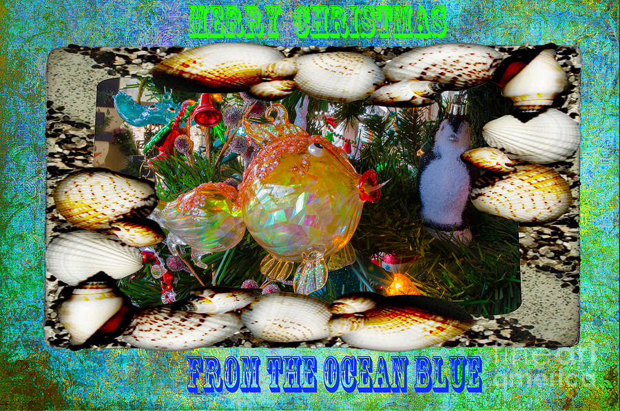 Merry Christmas From The Ocean Blue Photograph by Donna Brown