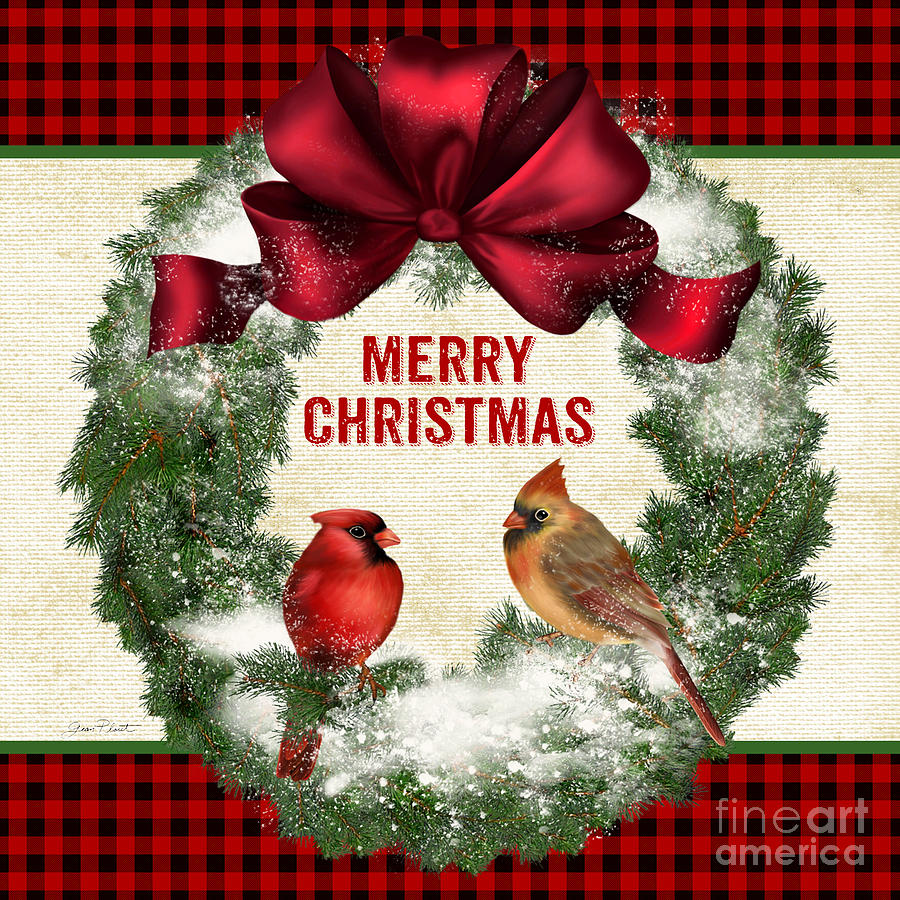 Merry Christmas-JP3678 Painting by Jean Plout
