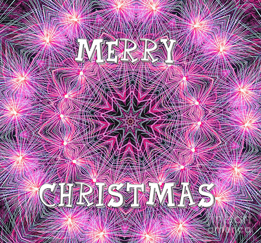 Merry Christmas Mandala by Kaye Menner Photograph by Kaye Menner