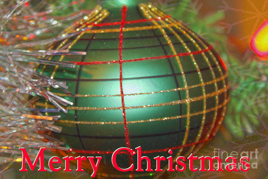 Merry Christmas Ornament Photograph by Nina Silver