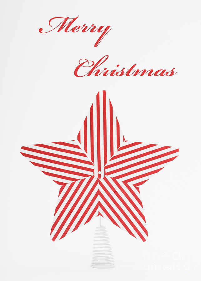 Merry Christmas Star Photograph by Diane Macdonald