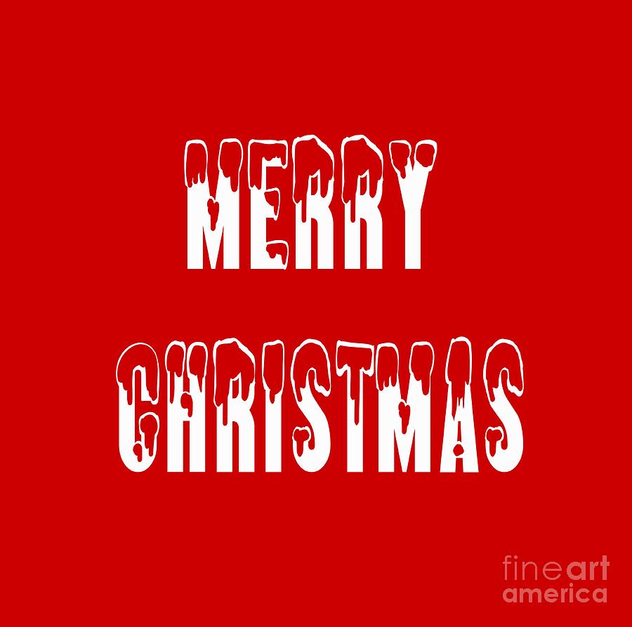 Merry Christmas tee Digital Art by Edward Fielding
