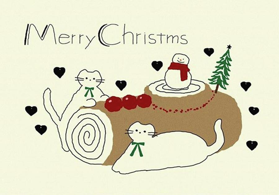 Cat Photograph - Merry Christmas🌲🖤
#illustration by Mariko Yamada