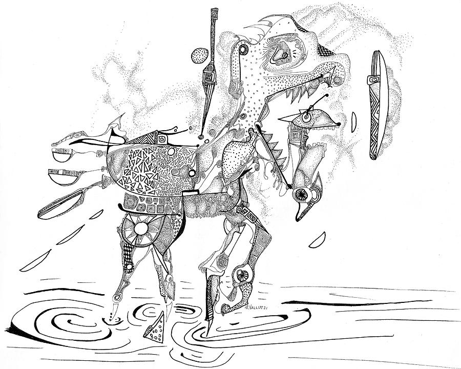 Merry-go-round Horse Drawing