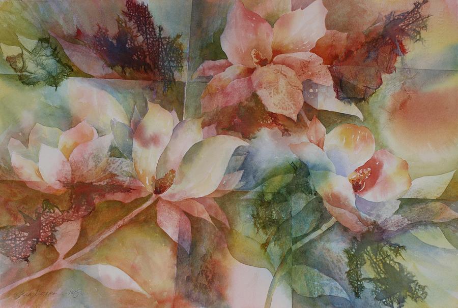 Merry Magnolias Painting by Tara Moorman