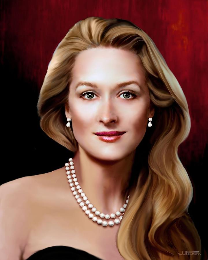 Meryl Streep 1 Digital Art by Jann Paxton