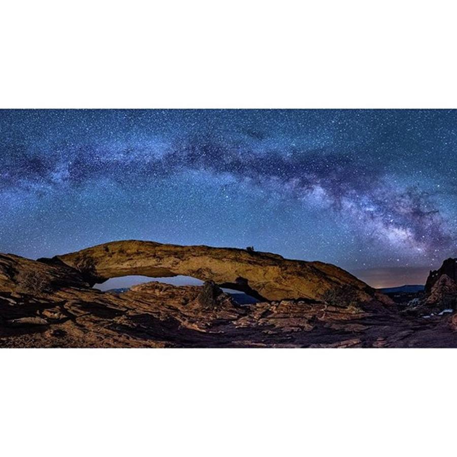 Nature Photograph - Mesa Arch And Milky Way 
#amazing by Michael Ash