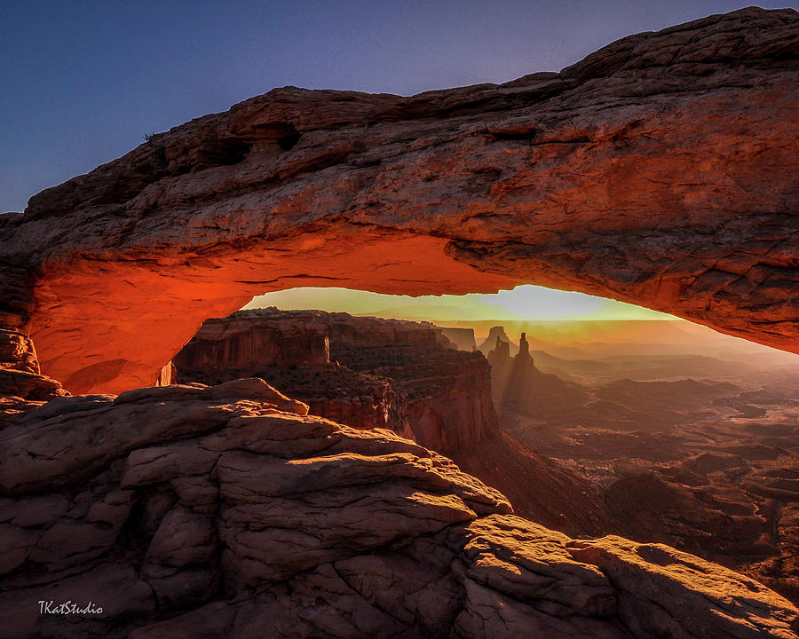 Nature Photograph - Mesa Arch at Sunrise 1, Canyonlands National Park, Utah by Tim Kathka