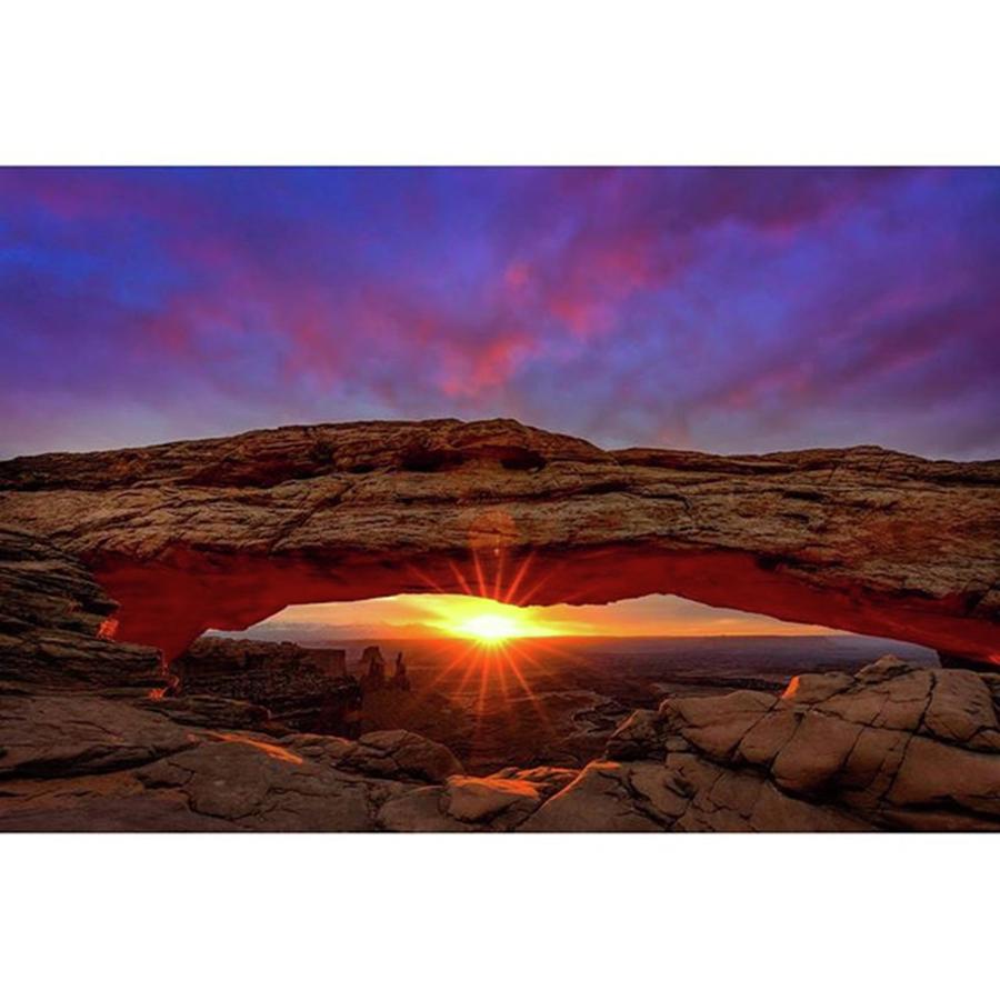 Landscape Photograph - Mesa Arch At Sunrise.
#amazing #sun by Michael Ash