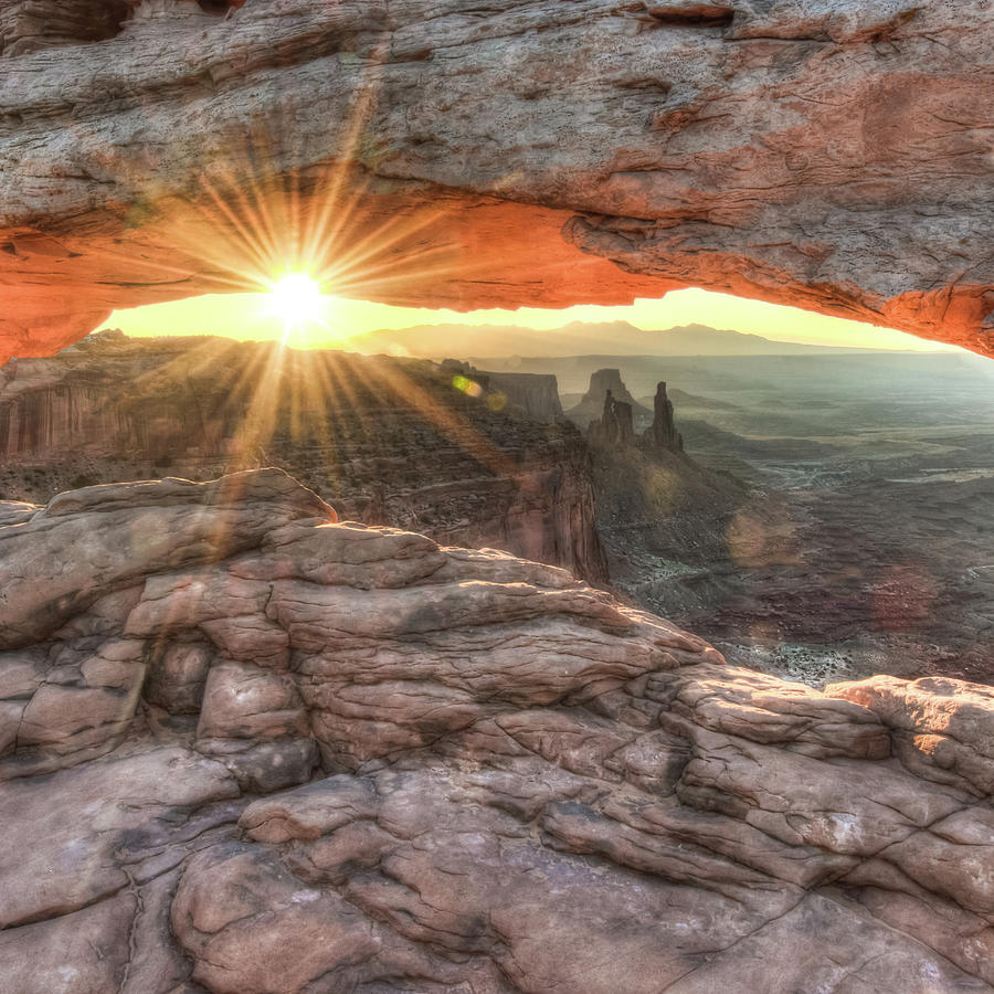 Mesa Arch Canyon Canyonlands Sunrise - Square Format Photograph by ...