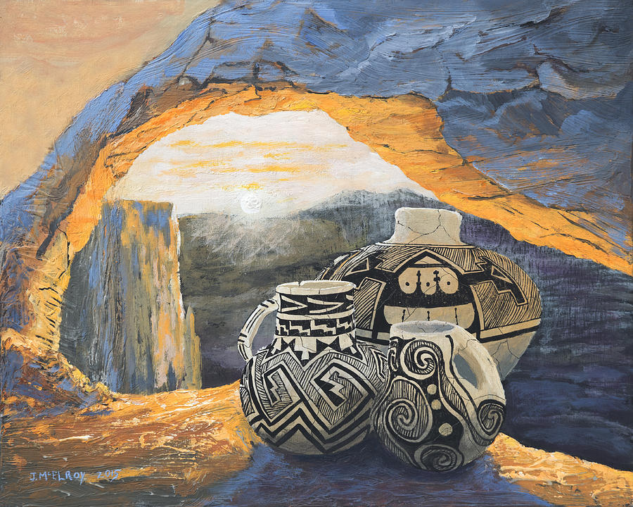 Native American Painting - Mesa Arch Magic by Jerry McElroy Native American Painting - Mesa Arch Magic by Jerry McElroy