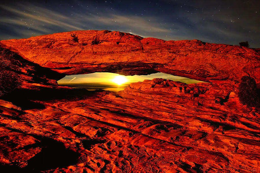 Mesa Arch Moonshine Photograph