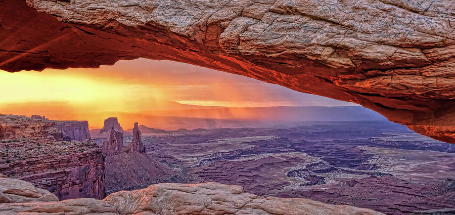 Mesa Arch Panorama Photograph by Betty Eich